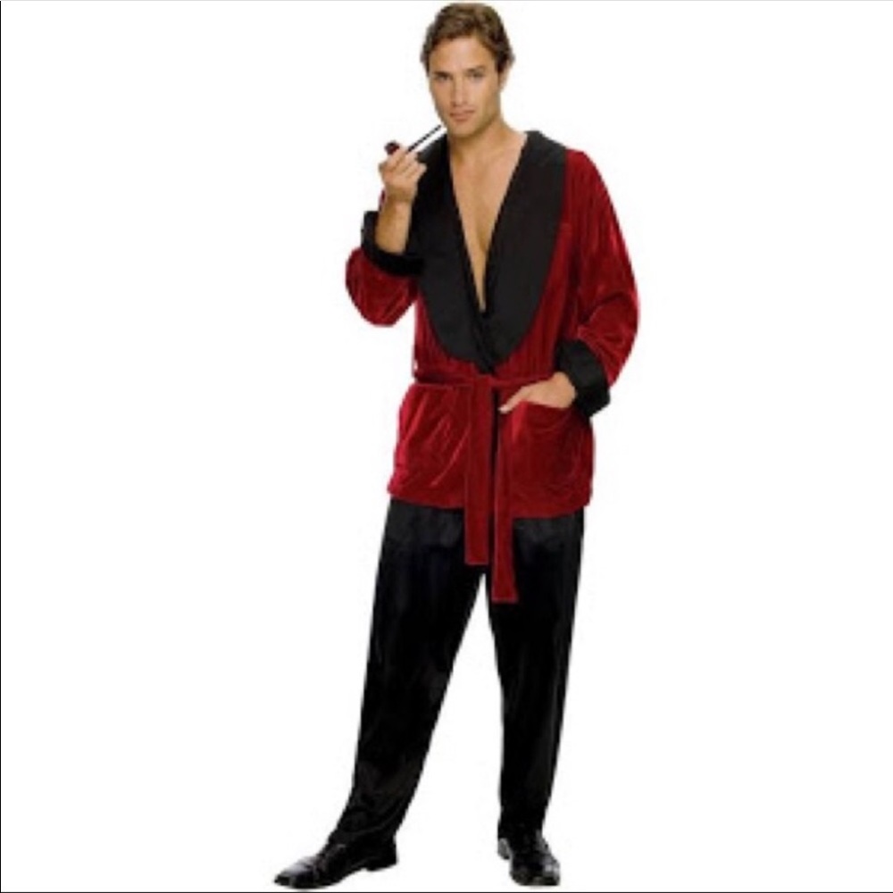 Hugh Hefner smoking jacket